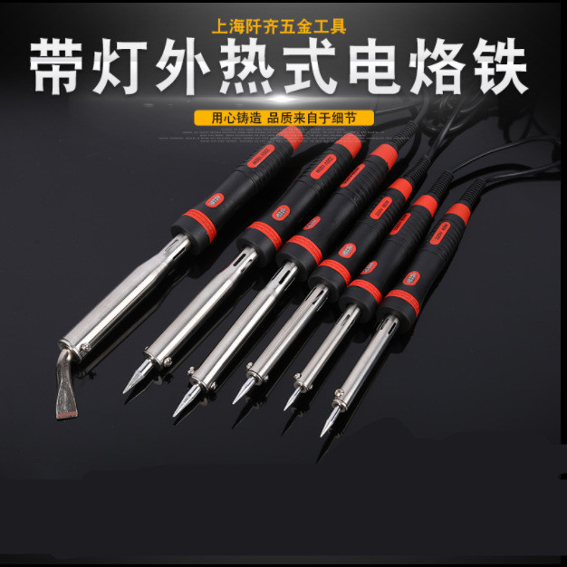 Qianqi 60W80W100W หัวแร้งไฟฟ้ากําลังสูงเครื่องมือเชื่อมทนอุณหภูมิสูงภายนอกความร้อนประเภทหัวแร้งไฟฟ้า