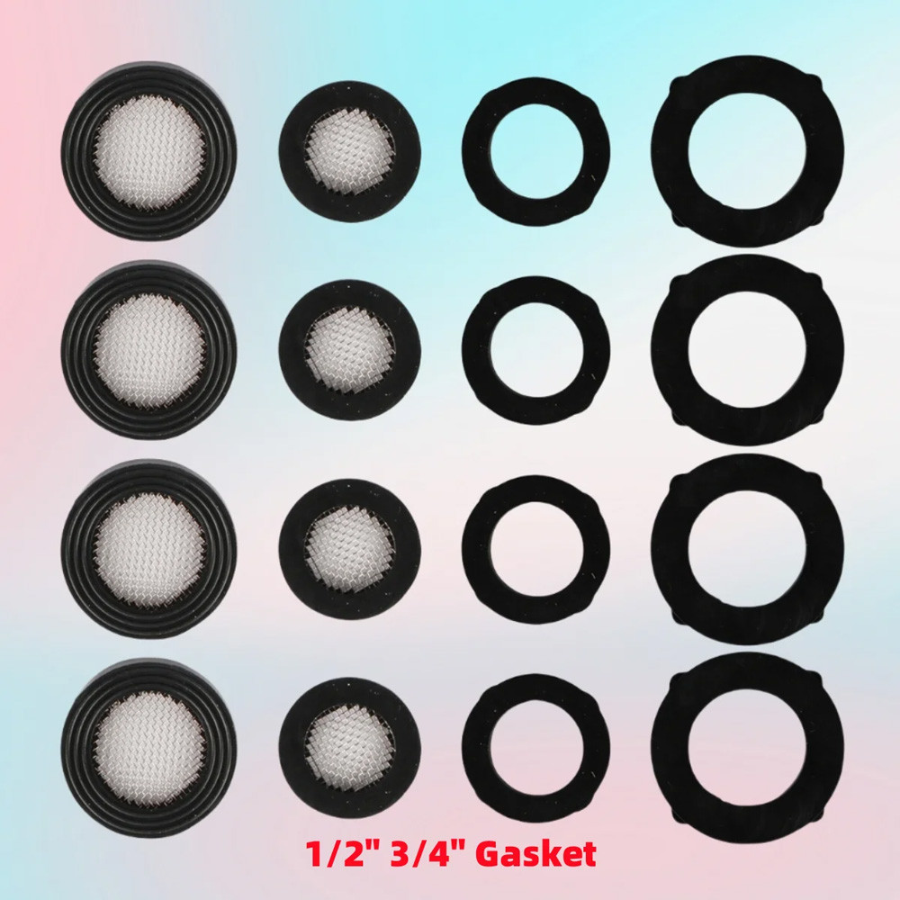 10/30ชิ้น1/2 "3/4" สากลปิดผนึกปะเก็นยาง โอ-แหวน กับตาข่ายสําหรับหัวฝักบัวแก๊ส/ท่อน้ําท่อน้ําท่อ สหภาพแรงงาน ถั่ว