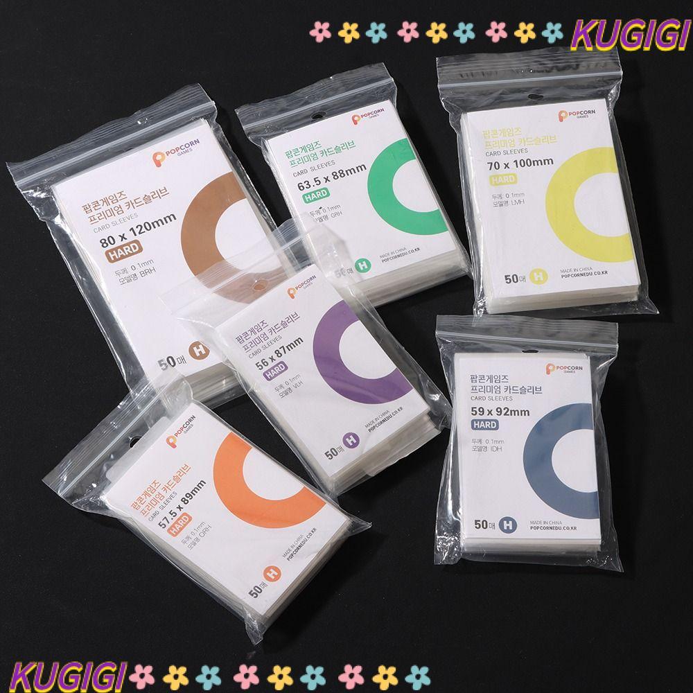 KUGIGI 50 ชิ้น Photocard Holographic Protector ฟิล์ม,เครื่องเขียน Kpop Card Sleeve, 3 นิ้ว Photo Pop