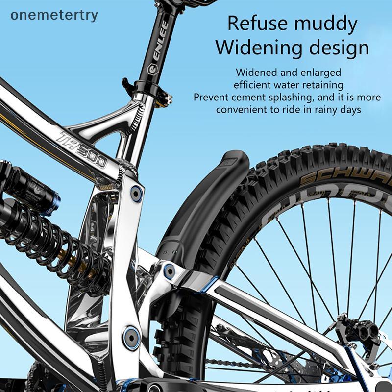 EM 1PCS จักรยาน Fenders Mountain Road Bike Mudguard ด้านหน้าด้านหลัง Fender MTB Mud Guard ปีกสําหรับ