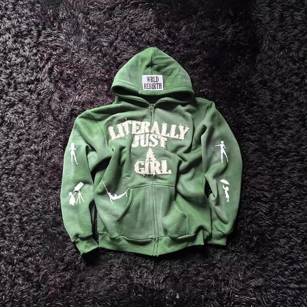 อเมริกัน Y2K Hip Hop ตัวอักษร 3D พิมพ์ Hoodie อเมริกัน Y2K พิมพ์ Hoodie อเมริกัน Y2K พิมพ์ Hop ตัวอั