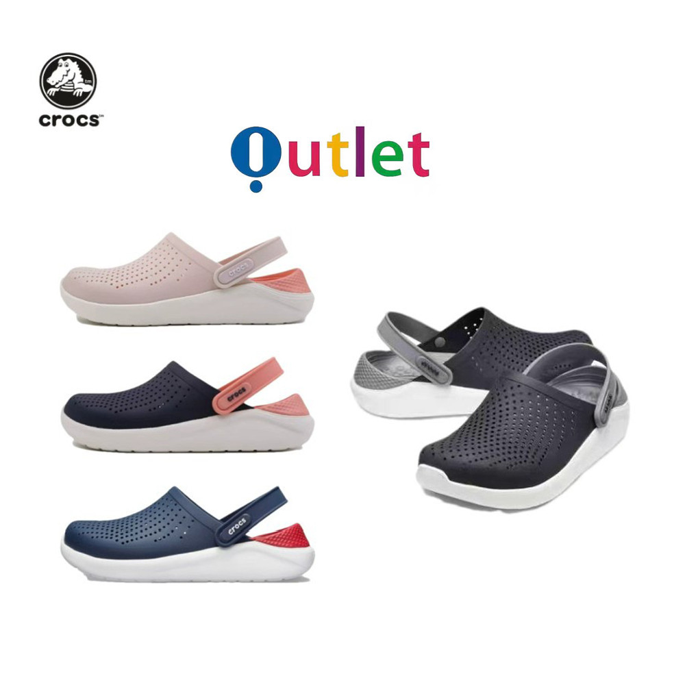 Crocs LiteRide Clog ะดวกสบาย รองเท้าแตะ รองเท้าแตะแบบสวม