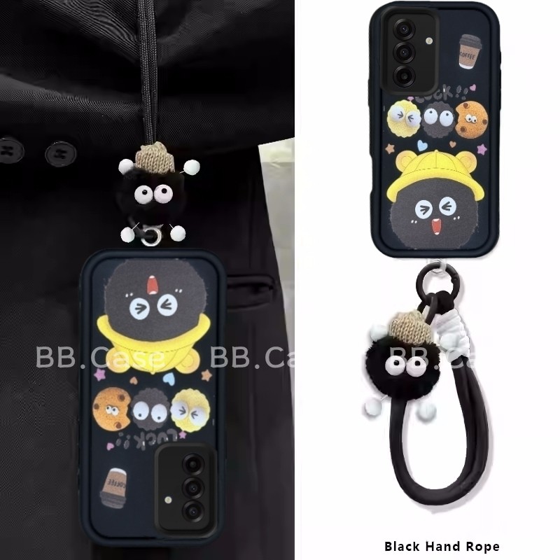 แฟชั่น เคส Phone Case Samsung Galaxy A56 A36 A26 A16 A06 LTE 5G 4G ร้อนอินเทรนด์น่ารักการ์ตูนถ่านหิน