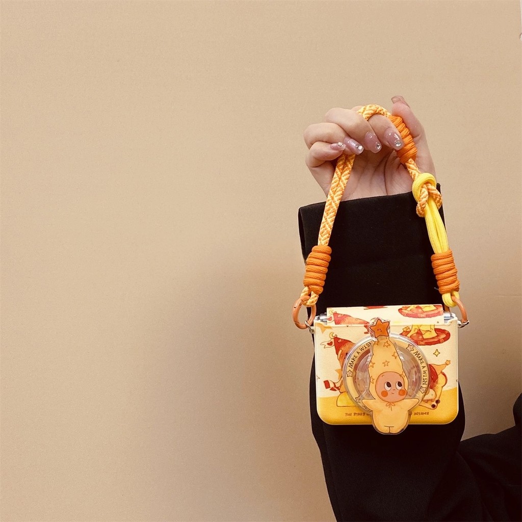 เคส flip6 samsung flip5 Toast Starman วงเล็บแม่เหล็กเหมาะสําหรับ Glory MagicVFlip2 กระเป๋าสะพายข้างย