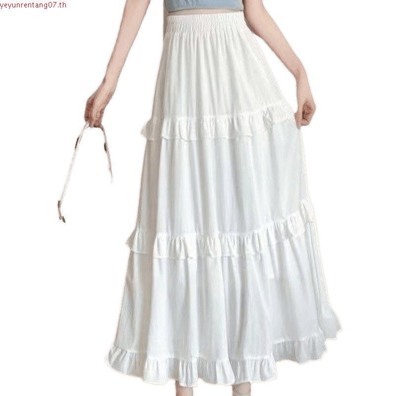 Bella skirt - ana shop งานกระโปรงระบายพริ้วผ้าชีฟอง🪞✨