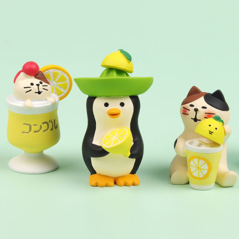 ZAKKA Lemon Cat Series Tide Play Gift อุปกรณ์ประกอบฉากฉากจิ๋ว