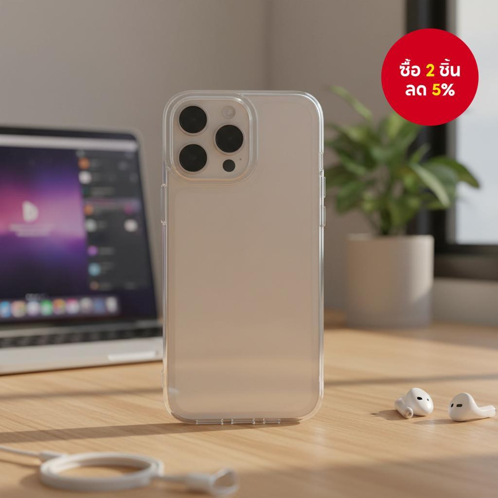 เคสใสไมก้าสําหรับ iPhone 7 Plus ถึง 16 Pro Max