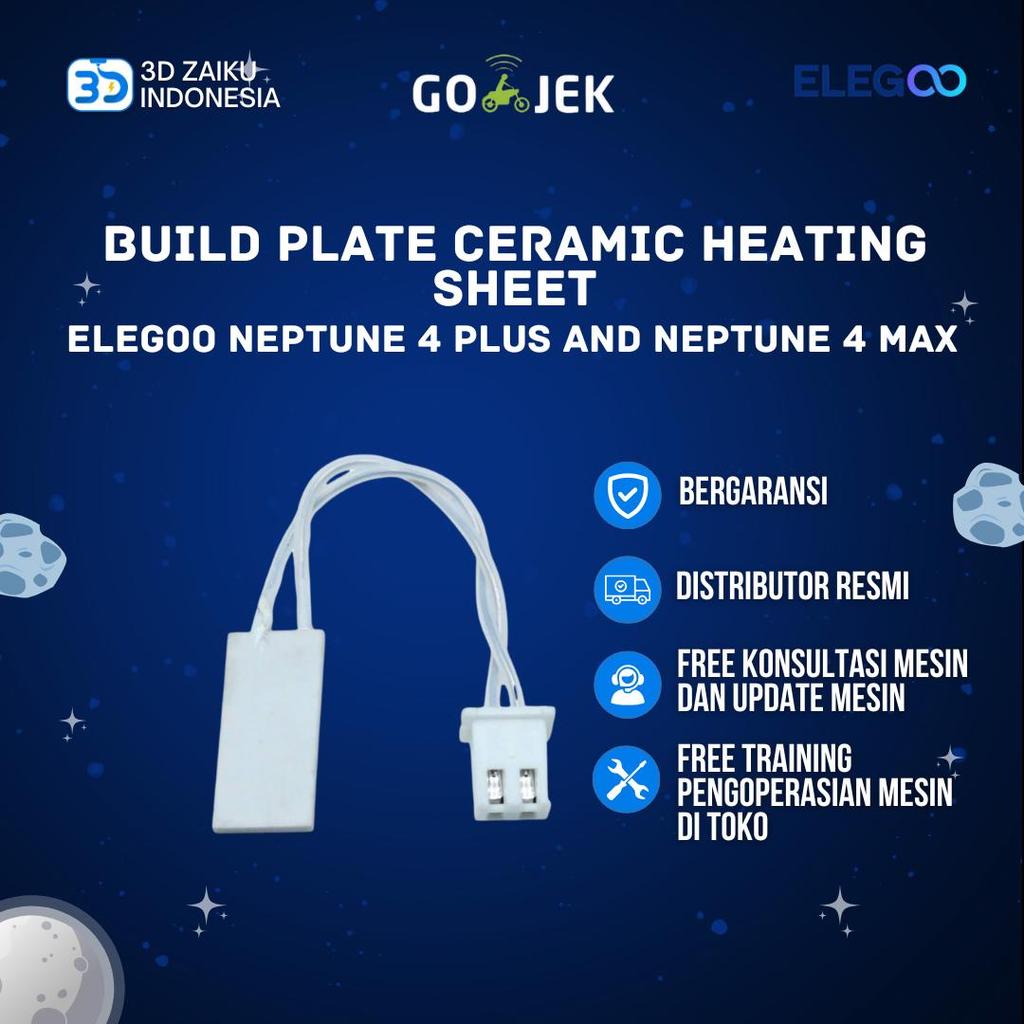 Original ELEGOO Neptune 4 Plus และ Neptune 4 MAX Build Plate แผ่นทําความร้อนเซรามิก