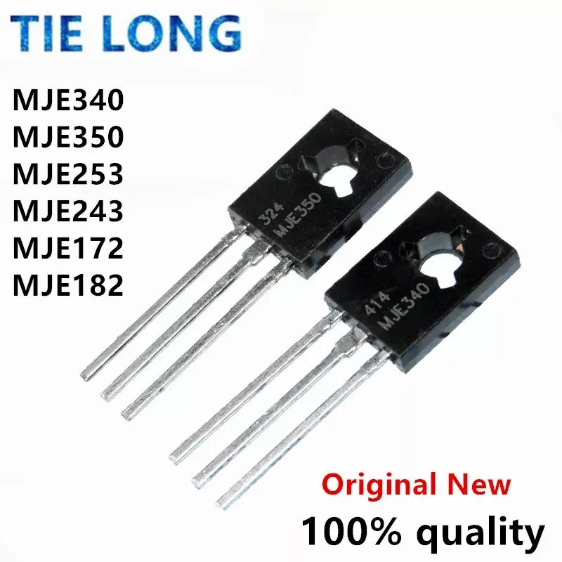 5pcs MJE340 MJE350 TO-126 KSE340 KSE350 MJE253 MJE243 MJE172 MJE182 Field Effect ทรานซิสเตอร์