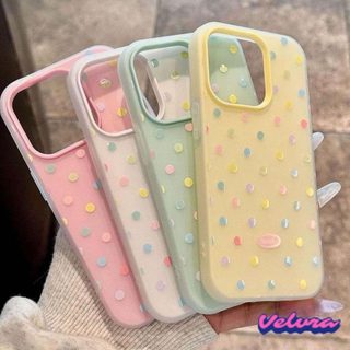 จุดสีเคสโทรศัพท์สําหรับ สำหรับ iPhone 17ProMax 12Pro 13 14 15Pro Max 16Plus 13 16Pro เคส หญิงคนรักเพื่อนฝาครอบโทรศัพท์