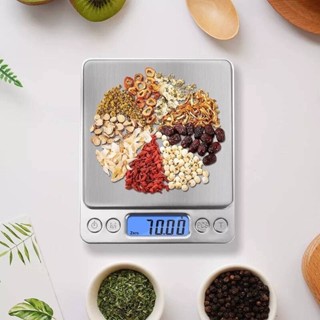 เครื่องชั่งน้ำหนัก เครื่องชั่งครัว 3kg/0.1g หน้าจอ LCD แสตนเ…