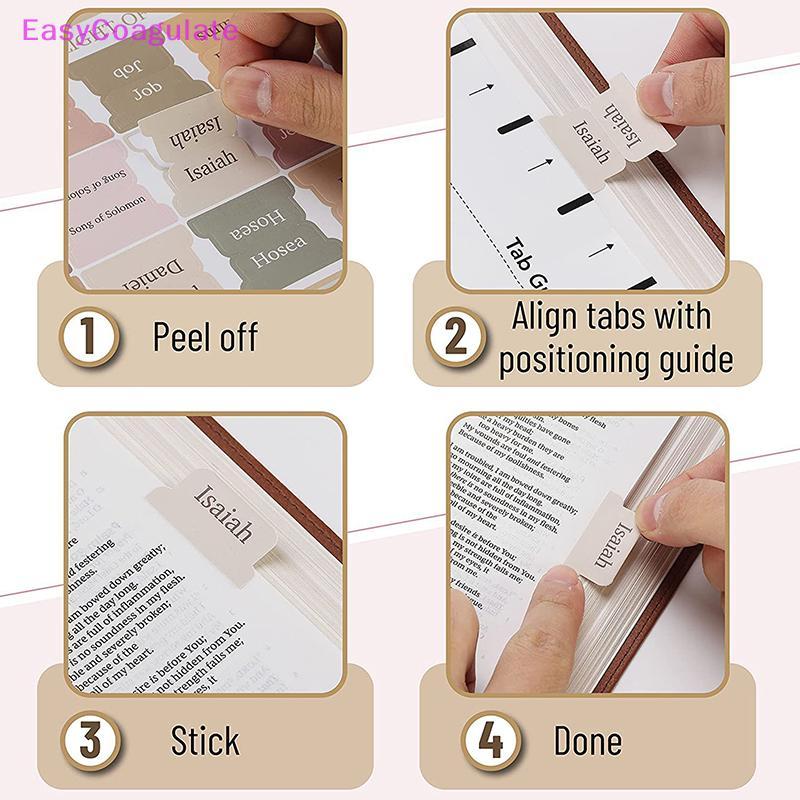 Eas Bible Tabs,75 แท็บ,สีสันสดใส,แท็บพระคัมภีร์สําหรับผู้หญิงและผู้ชาย,แท็บพระคัมภีร์สําหรับศึกษา,แท