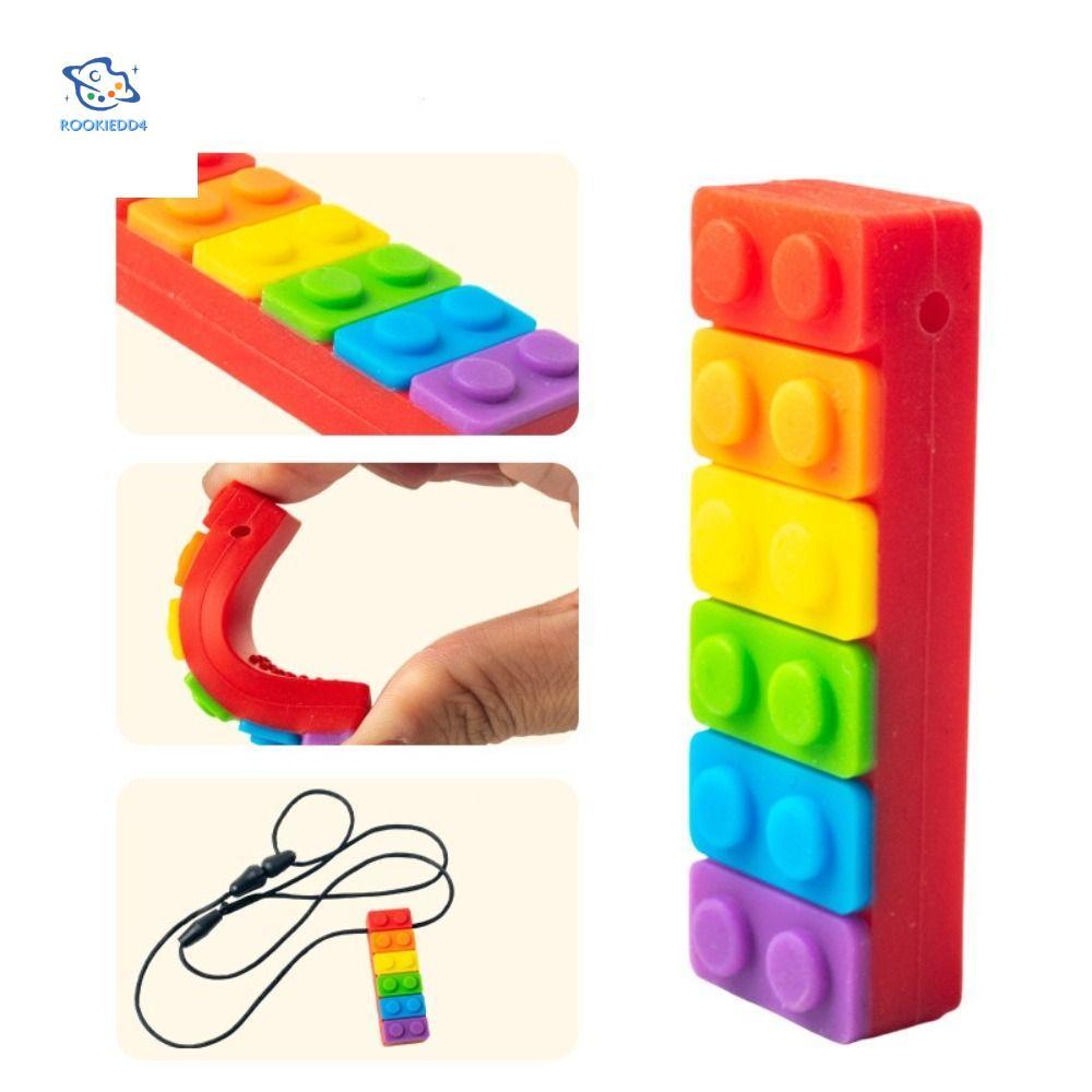 สร้อยคอลมุน silicone สำหรับเด็ก ปลอดภัยและทนทาน ช่วยลดอาการเจ็บจากการงอกของฟัน เหมาะสำหรับเด็กออทิสต