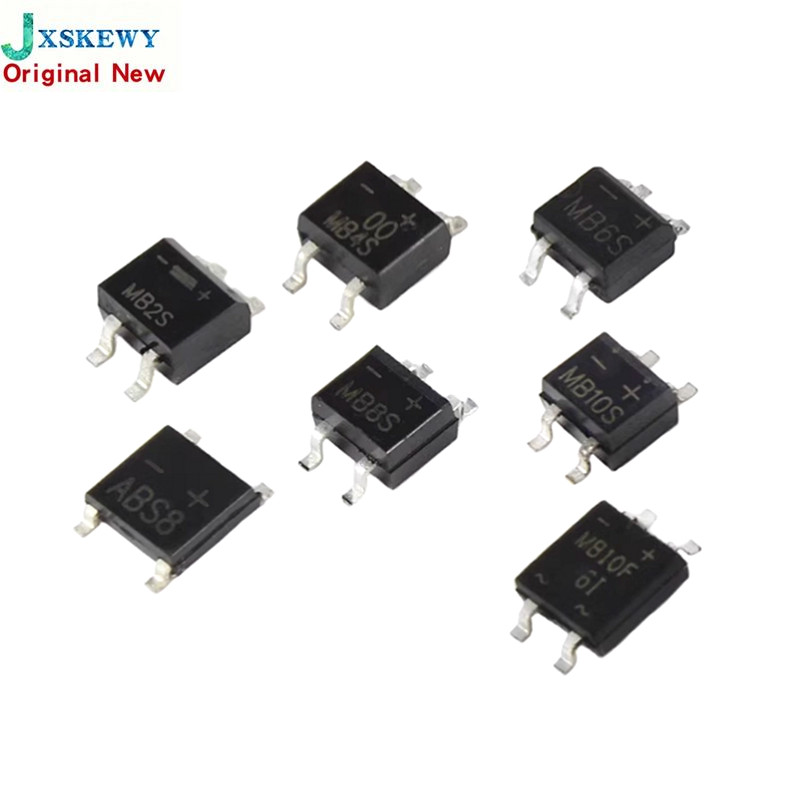 50PCS MB6S MB8S MB10S MB6F MB8F MB10F SOP-4 ไดโอดสะพาน Rectifier SMD SOP4 ใหม่