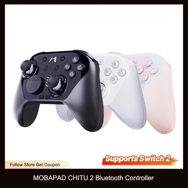 Mobapad CHITU 2 ตัวควบคุมบลูทูธพร้อมจอยสติ๊ก TMR สําหรับสวิตช์ 1/2 PC Android NS Gamepad อุปกรณ์เสริ
