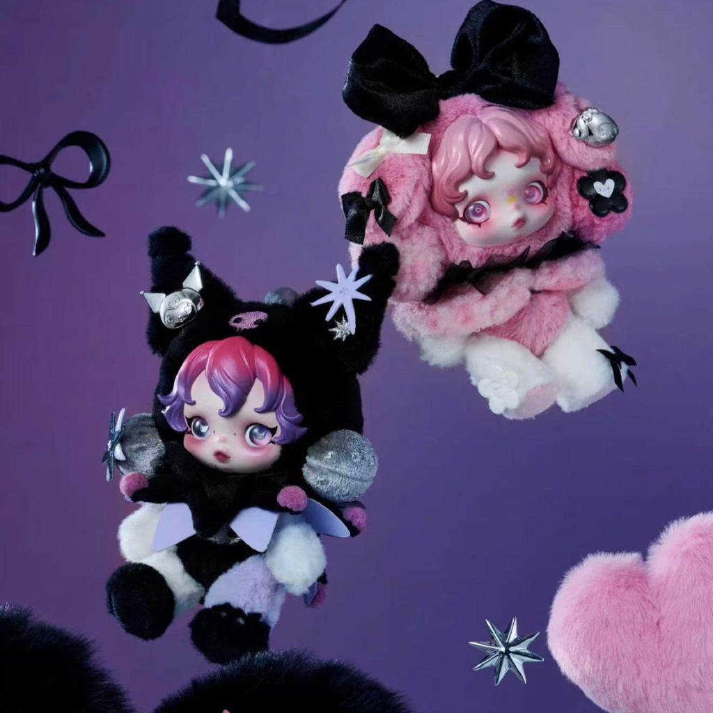 POPMART SKULLPANDA collection MY MELODY & KUROMI/Wednesday PSM5