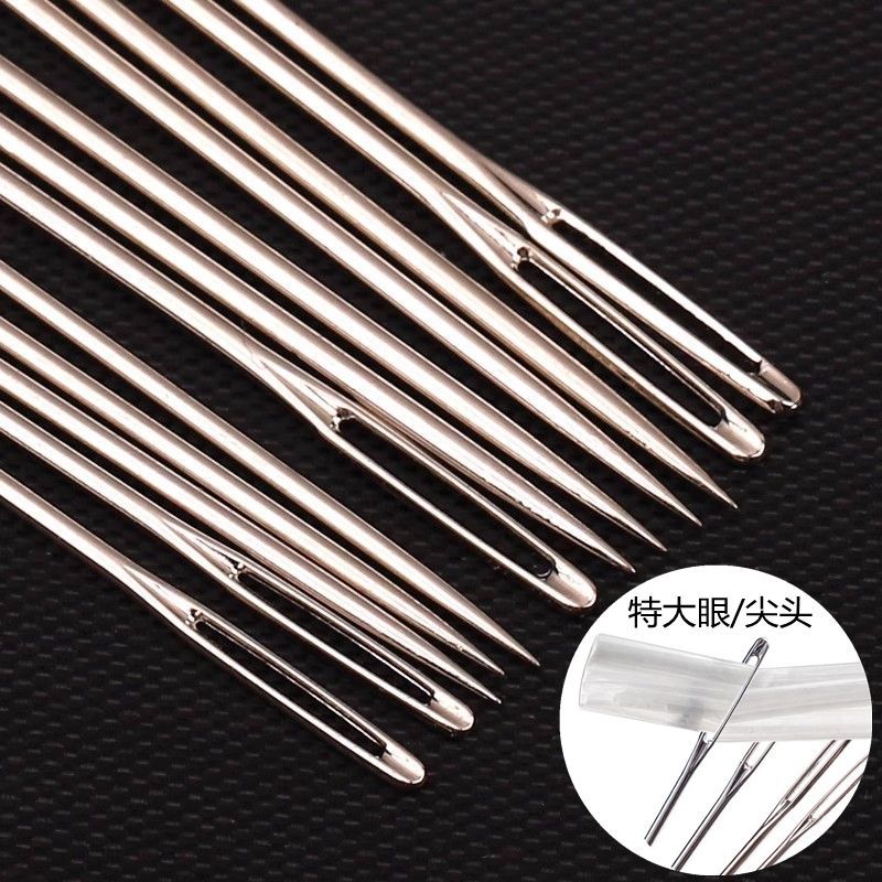Premium Selection#Large Eye Needle Hand Sewing Needle Ten Embroidery Needle Large Hole Leather Sewin