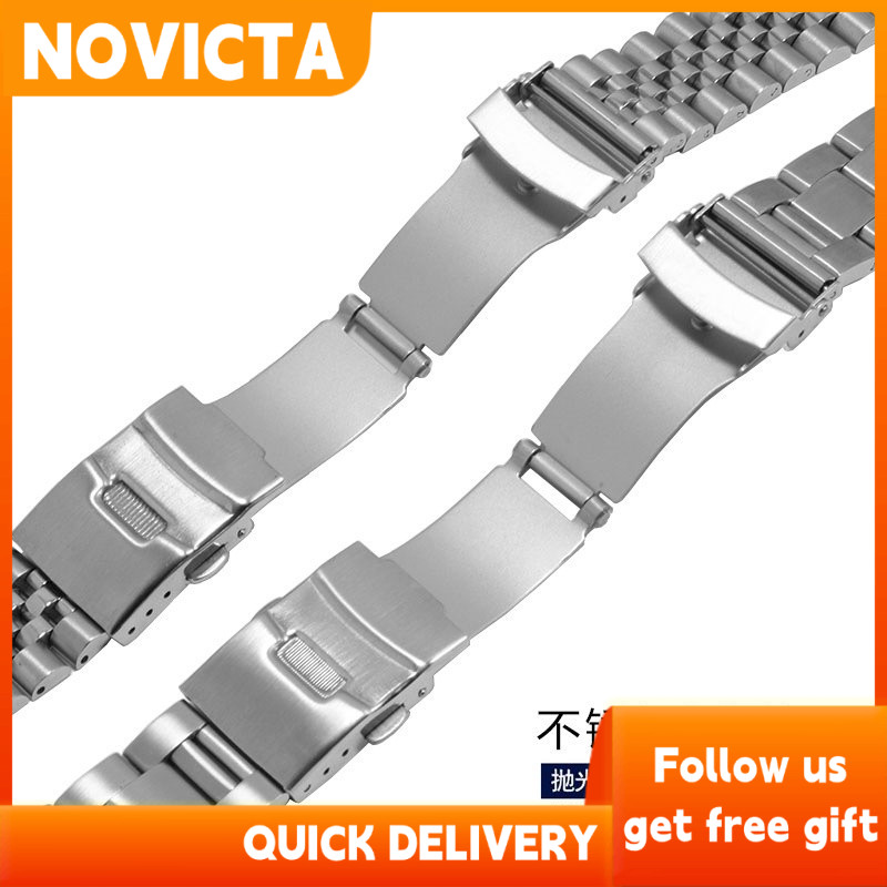 สายสแตนเลสเหมาะสําหรับ Seiko Seiko 5 Skx175 173 007 Solid 22mm20 Strap