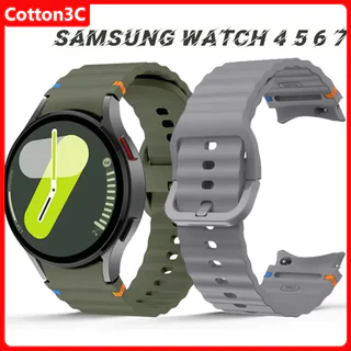Original ซิลิโคนสําหรับ Samsung นาฬิกา 7 6 5 pro 44/40/45 มม. FE สร้อยข้อมือสําหรับ Galaxy นาฬิกา 6 คลาสสิก 43 มม.47 มม.