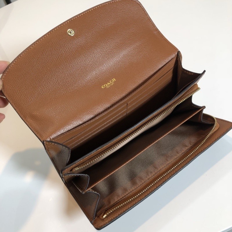 ACCORDION ZIP WALLET F52859 ผู้หญิง คลิปหนีบยาว กระเป๋าสตางค์ กระเป๋าสตางค์ยาว หนังแท้ - รูปที่ 7