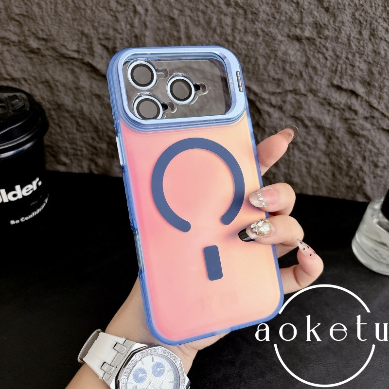 ที่ใส่เลนส์สําหรับ แอปเปิล 17 เคสโทรศัพท์ที่มีการดูดแม่เหล็กแรงเหมาะสําหรับ แอปเปิล ไอโฟน 17 โปรแม็กซ์ เลเซอร์ใหม่ 16มือโปร ป้องกันการหล่น 15 เคสป้องกันที่ทันสมัยแ