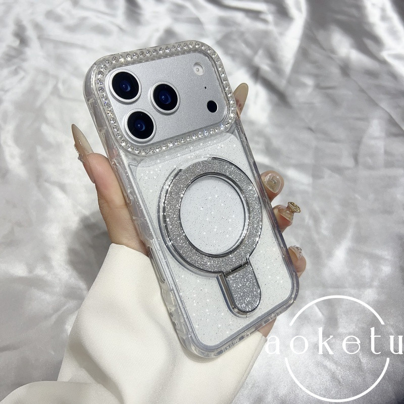 Minimalist เพชรเรียงรายเลนส์ผู้ถือแววนุ่มกรณีเหมาะสําหรับ iPhone 17 Promax โปร่งใส Apple 16 Pro เคสโทรศัพท์ 15 Anti DROP 14/13/12/11 Anti DROP cover