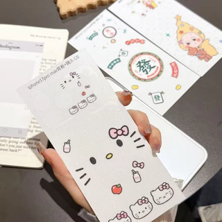 การ์ตูนน่ารักเลนส์ป้องกัน & Sparkle Back Film Kit สําหรับ iPhone 17 Pro/17 Pro Max Ultra Thin Color Film Set