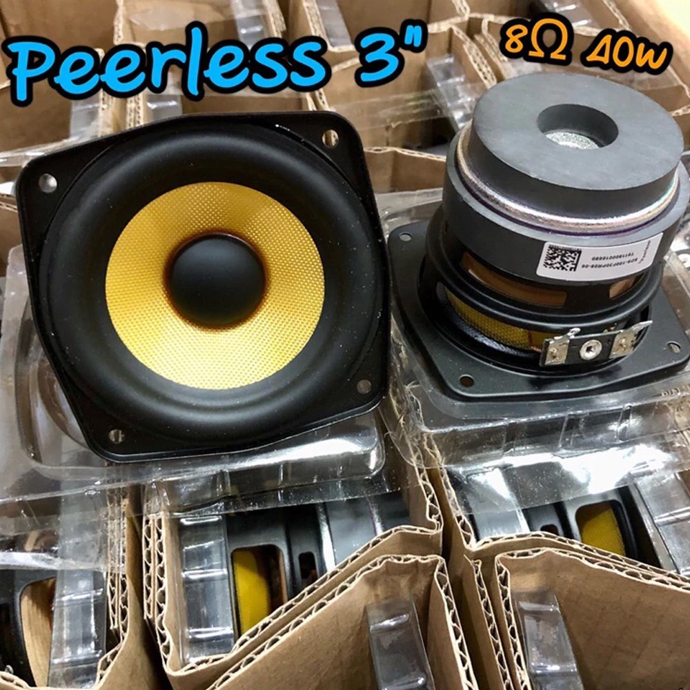 ลําโพง Peerless เสียงกลาง3นิ้ว 8Ω 40W ดอกลําโพง 3 นิ้ว ลําโพงเสียงกลาง ดอกลําโพงเสียงกลาง ดอกเสียงกลาง ดอก3นิ้ว  กลางชัด