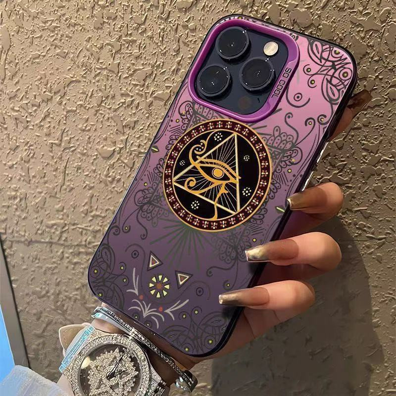 For iPhone เคสไอโฟน รูปแบบแฟชั่นสามเหลี่ยม 13 14 17 11 Pro 16 Pro Max 15 14 PRO 11 MAX X XS MAX XR 7/8PLUS 15 16 Plus