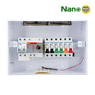 ADJ-11 ตู้คอนซูมเมอร์ NANO Plus 6 ช่อง กันดูด RCBO แบบปรับ mA ได้ ตู้ควบคุมไฟ คอนซูมเมอร์ ตู้กันดูด ตู้ควบคุมไฟ