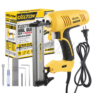 DELTON เครื่องยิงแม็กไฟฟ้า ตะปูไฟฟ้า ขาเดี่ยว F30 / ขาคู่ J1022 ปรับความแรงได้ 6 ระดับ 3100W