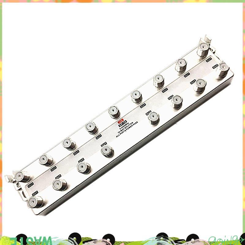 5-2400 MHz 16 Way Out Cable TV Splitter สัญญาณ Booster Distribution สําหรับเครื่องผสมสัญญาณ Satellit