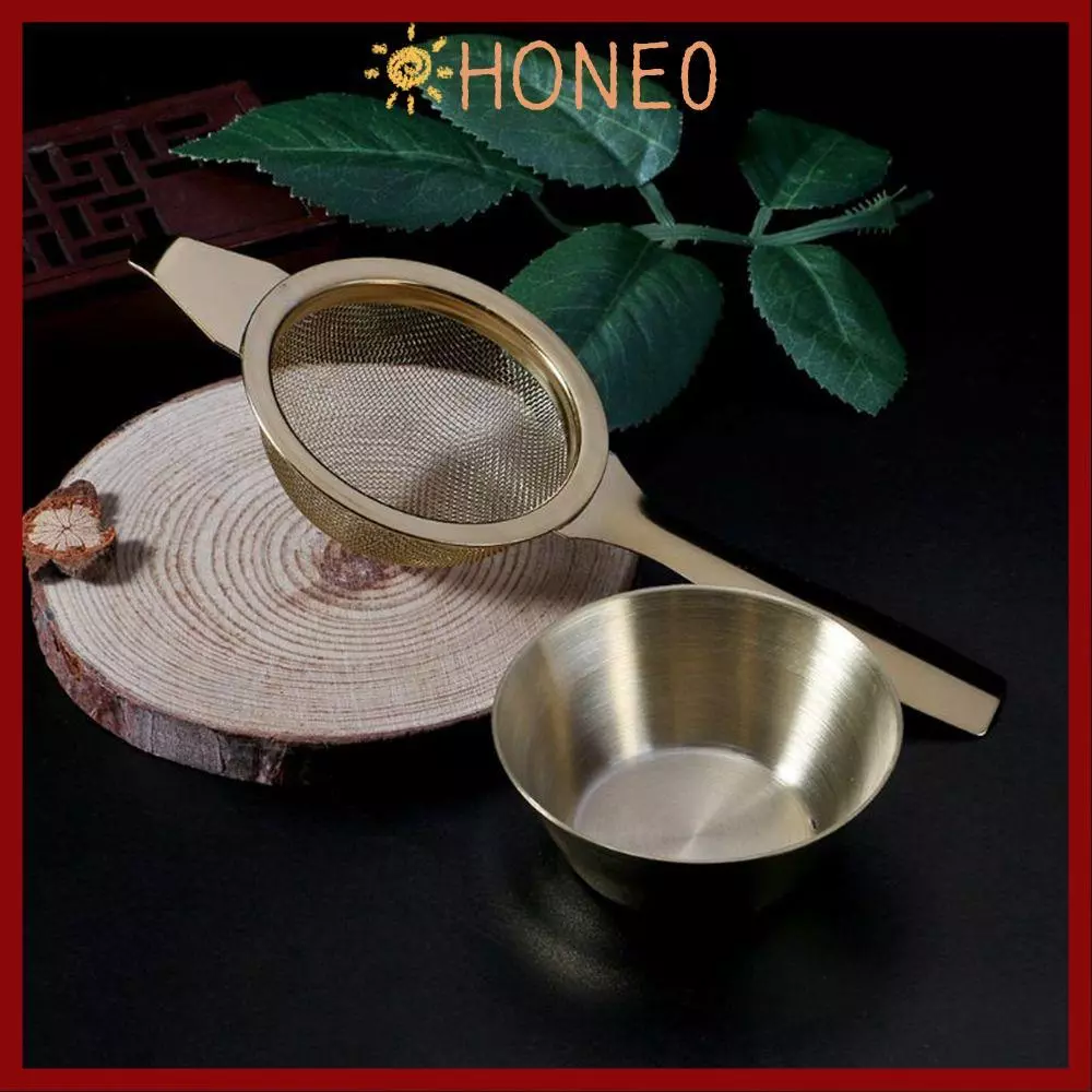HONE 1 ชุดกรอง Fine Reusable กาน้ําชา Infuser พร้อมที่จับกาแฟสแตนเลส