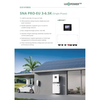 [ส่งฟรี] พร้อมส่ง Luxpower Hybrid Inverter 6.5kW 1 เฟส ฟรี CT Clamp + WiFi รับประกัน 5 ปี