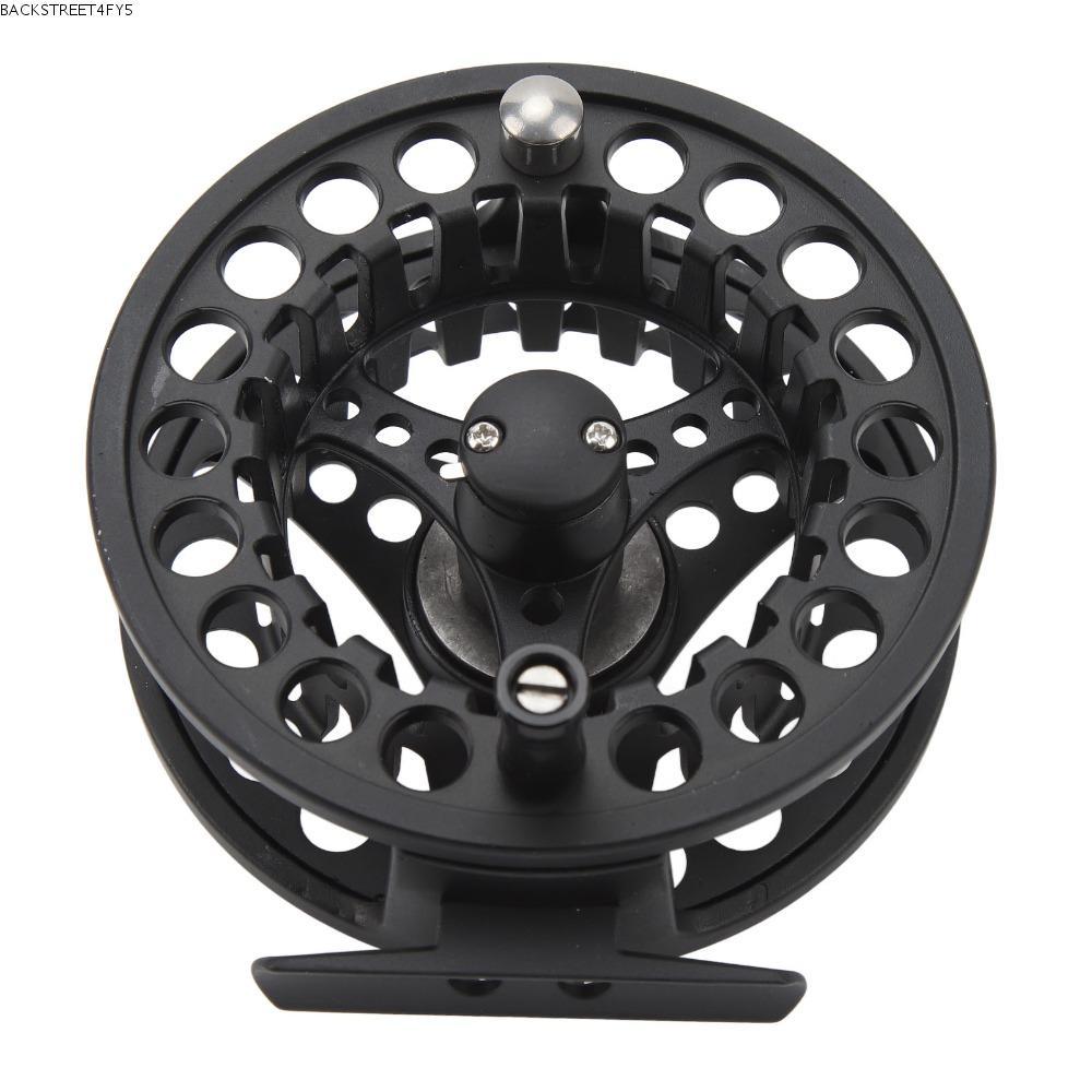 BACKSTAGEEET4FC3 Fly Fishing Reel, 3 แบริ่งสังกะสี-อลูมิเนียมหล่อ Fly Reel, แบบพกพาซ้ายขวา Hand Retr