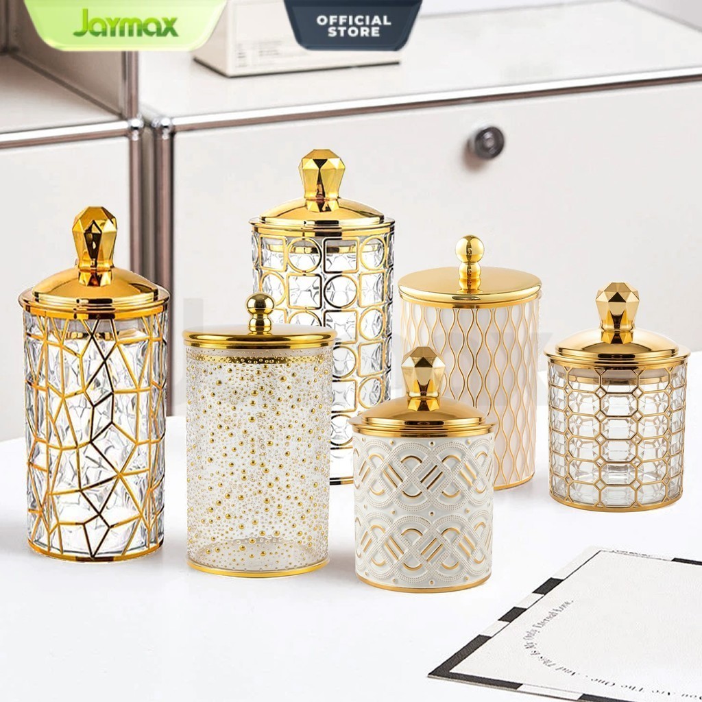 Airtight Jars ชุด 3 ชิ้น Sultan Jars Luxury Jars ขวดเก็บเค้กขนมขบเคี้ยว