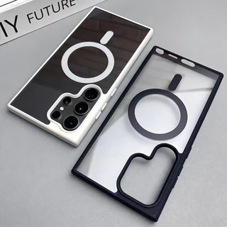 TPU Magnetic เคสโทรศัพท์ For Samsung A07 A17 A56 A36 A16 A06 A54 A55 A15 A37 A57 A26 A25 S26 S25 กันกระแทก ชัดเจน สีทึบ