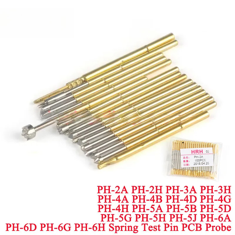 5-20 ชิ้นการทดสอบ Contact Probes PH-2A/2H/3A/3H/4A/4B/4D/4G/4H/5A/5B/5D/5H/5J/6A/6D/6G/6H Retractabl