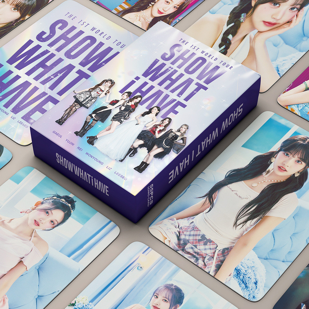 KPOP 55 IVE Photocards IVE World Tour World SHOW WHAT I HE Tour การ์ดคอนเสิร์ต 26.4.7