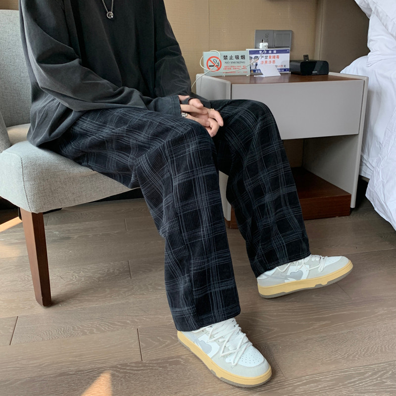 กางเกงขากว้างCORDUROY สไตล์.streetwear