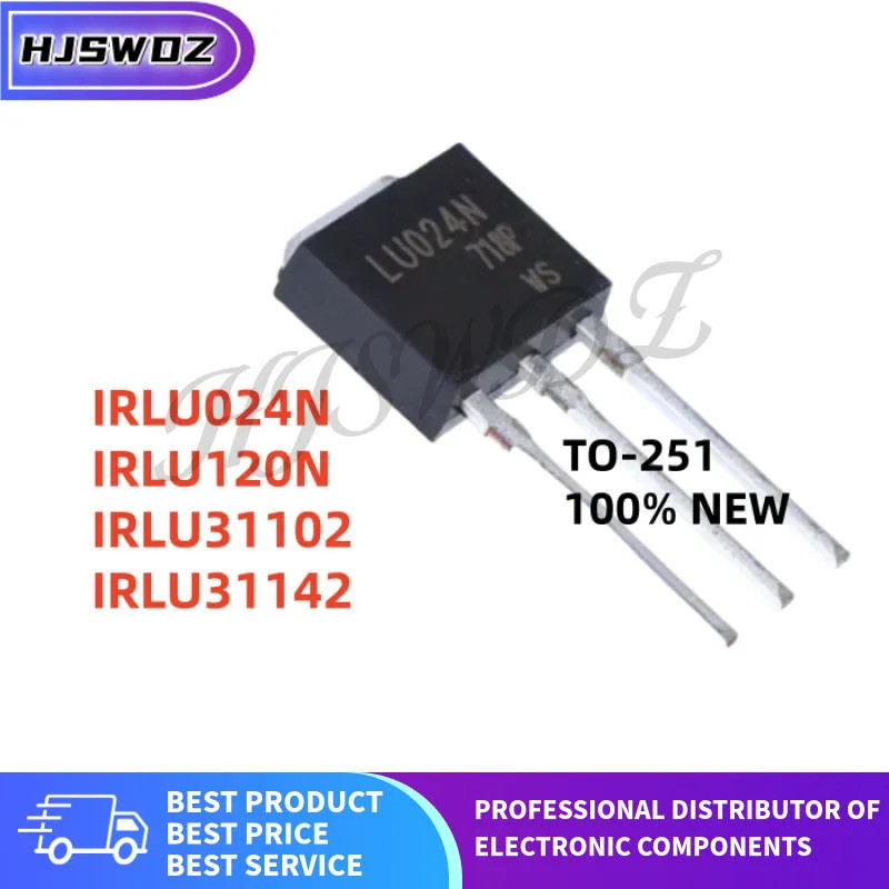 10 ชิ้น/ล็อตใหม่ IRLU024N IRLU120N IRLU3110Z IRLU3114Z LU024N LU120N LU3110Z LU3114Z TO-251 MOS หลอด