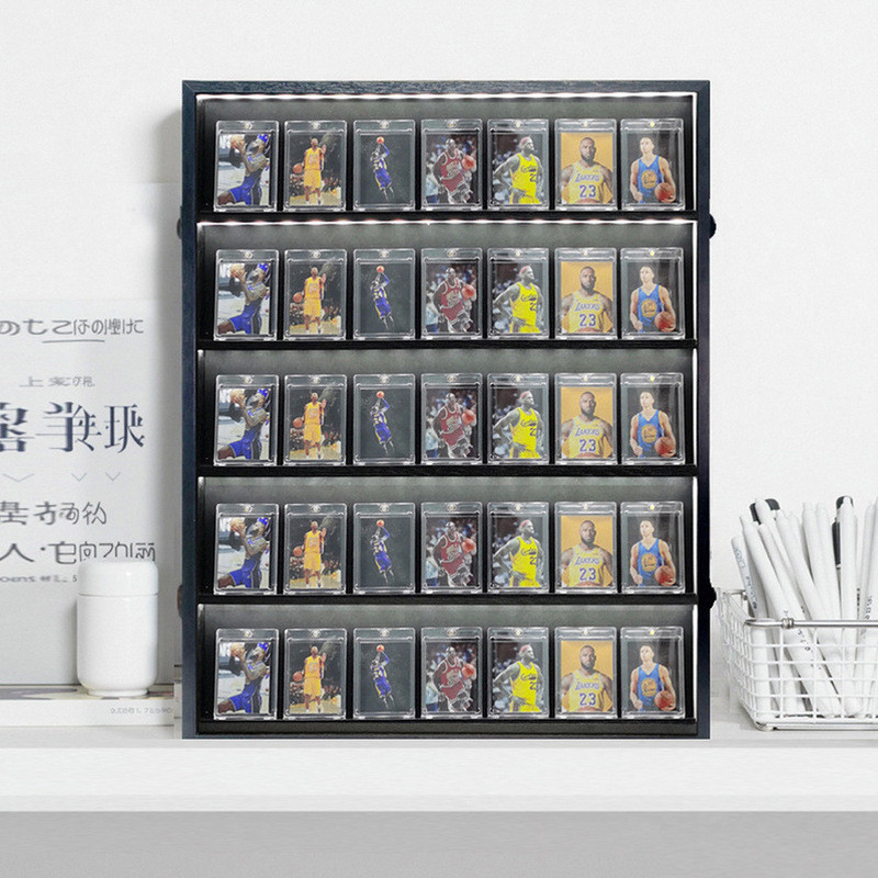 Star Card Storage กล่องติดผนัง Champion Ball Card ชั้นวาง Wall Curve Ball บาสเกตบอลกีฬาการ์ดจอแสดงผล