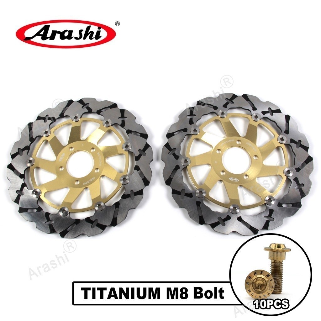 Arashi 310mm CNC Full Floating Front เบรคโรเตอร์สําหรับ KAWASAKI ZXR400 1991-2002 / ZXR750 1989-1995