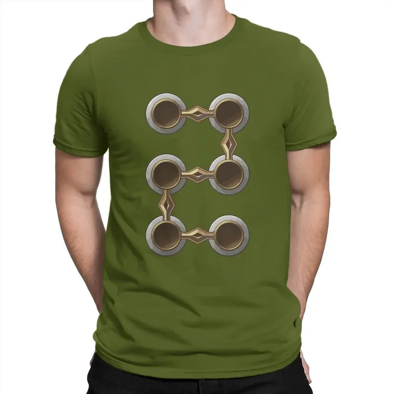 เสื้อยืด Tabula Rasa สำหรับผู้ชาย เสื้อยืดลำลองผ้าฝ้าย คอกลม เสื้อยืดลาย Path of Exile แขนสั้น เสื้อ