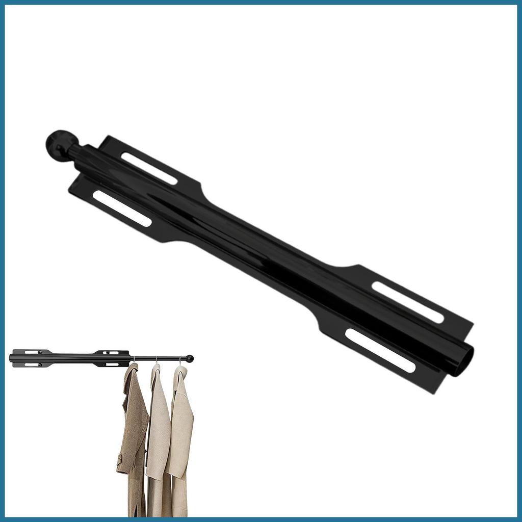 Valet Rod สําหรับตู้เสื้อผ้าดึงตะขอดึงออกแบบพับเก็บได้ Heavy Duty เสื้อผ้าเก็บตู้เสื้อผ้า Valet Rod 