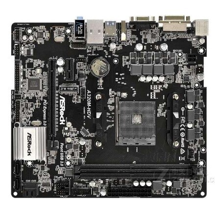 ใหม่ ASROCK/ASROCK A320M-HDV เมนบอร์ด A320 AM4 VGA HDMI M.2 DDR4