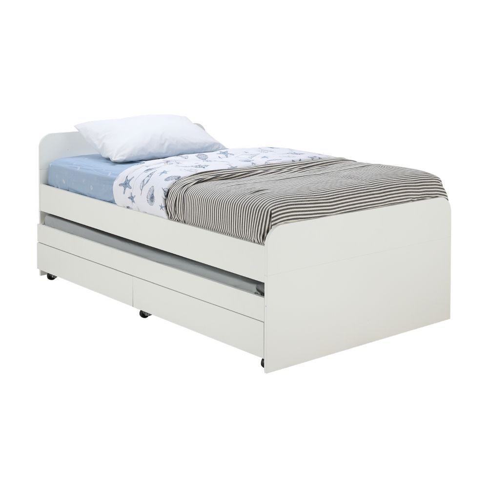 HomeHuk เตียง รุ่นดูโอ้ ขนาด 3.5 ฟุต - สีขาว