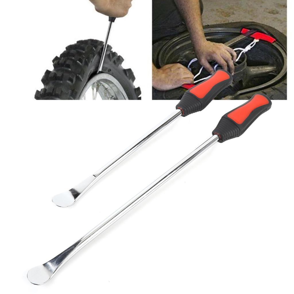 Jiabo aqxreight 2 ชิ้นช้อนยาง 11.81in 14.57in เหล็กคาร์บอน Ergonomic Handle รถจักรยานยนต์เปลี่ยน Lev