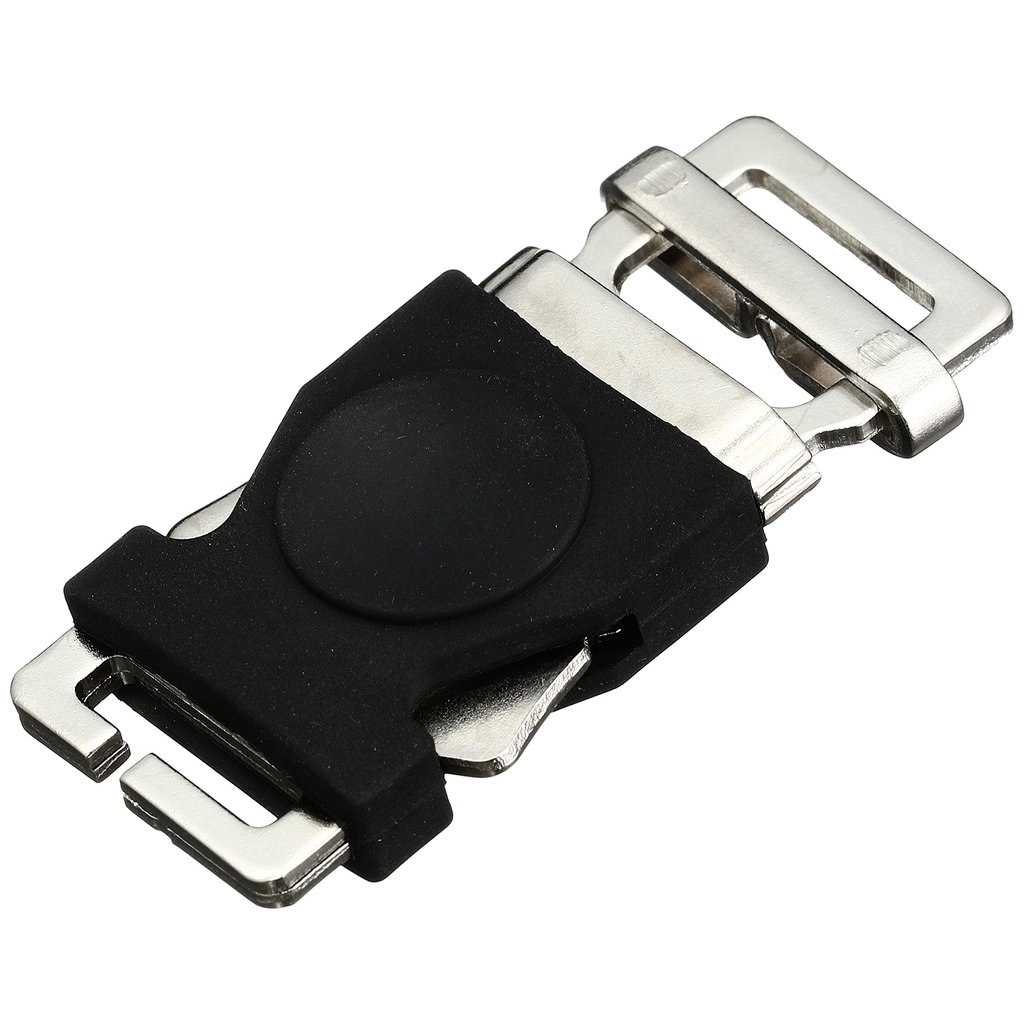 Kijima Motorcycle Parts Helmet One-Touch Clip - Steel, Compatible with M (Up to 18mm Width) and L (U