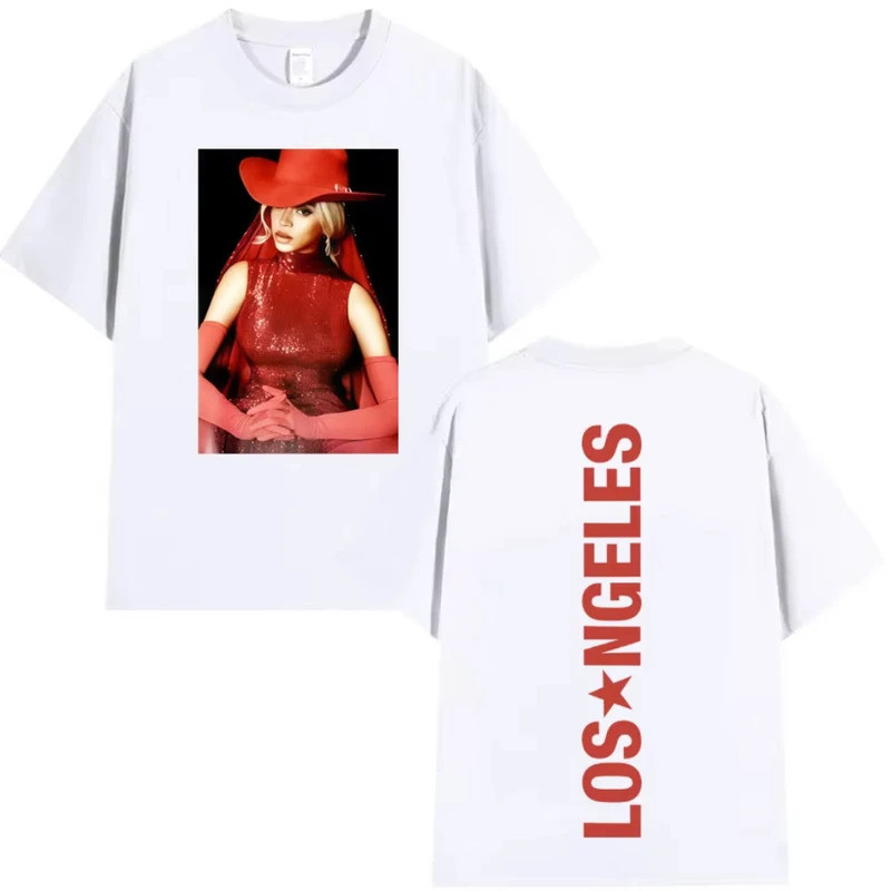เสื้อยืดลายกราฟิกป๊อป Beyonce Cowboy Carter สำหรับผู้ชายและผู้หญิง แฟชั่นอารมณ์ขัน เสื้อยืดโอเวอร์ไซ